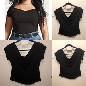 F21 Plus Size Off-the-Shoulder Crop Top 3X
